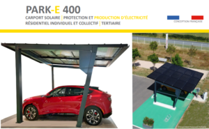 carport solaire Park-e 400 Objectif services bâtiment park e 400